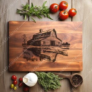 Rustic Barn Stickers Rustic Barn Clipart Bundle Vintage Farm Barn Line Art PNG SVG Country ...