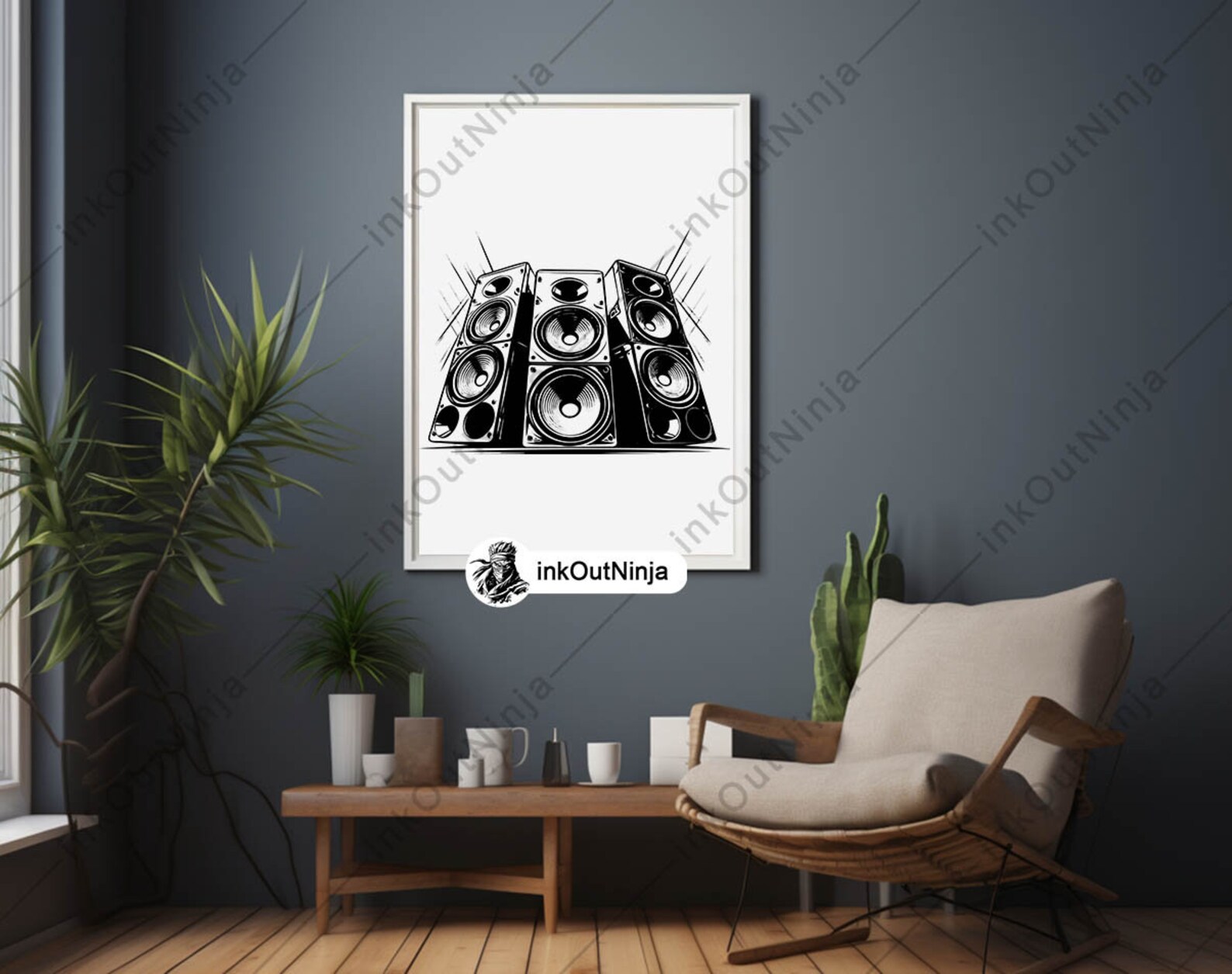 Speaker System Bundle Audio Equipment Clipart Music Sound Vector DJ ...