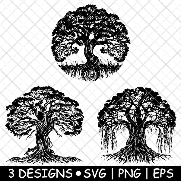 Balete Tree Ficus Sacred Fig Banyan Epiphytic Mysterious Coaster Black White Laser SVG PNG Grayscale Burn Image Cut Engrave Coaster Cnc Wood