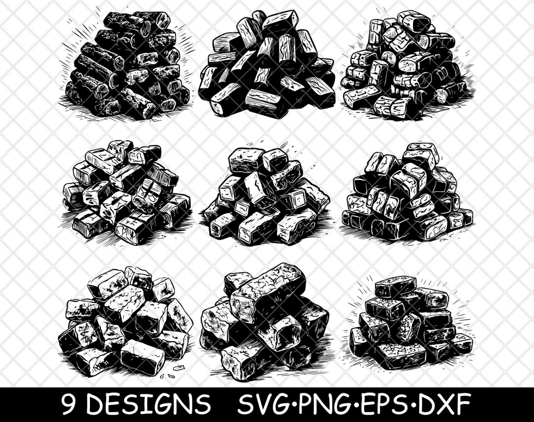 BBQ Charcoal Briquettes Grill Cook Fuel Smoke Activated Carbon Etsy