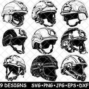 Military Tactical Helmet Battle Airsoft Combat Headgear Laser File SVG PNG JPG Grayscale Burn Image Cut Vector Coaster Black White Cnc Wood