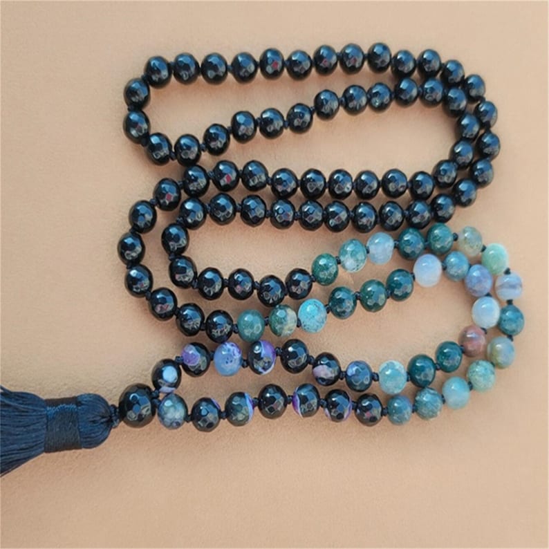 Buddhist Wrap Mala Japa Mala 108 Men/'s Yoga Wear Yoga Gift Men/'s Jewellery Yoga Fashion 108 Mala Beads 108 MEN/'S MALA BRACELET