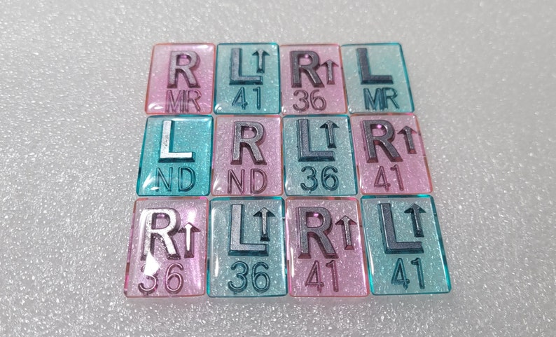 1 set of small x-ray markers 1 L and 1 R with initials max 3 characters, perfect for extremities and pediatrics, minimalist image 4