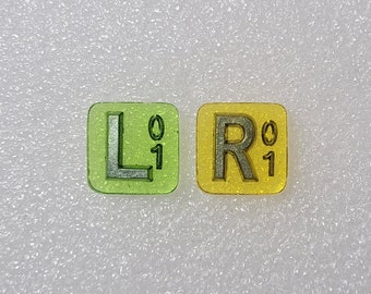 1 pair of cute tiny x-ray markers, up to 3 initials available, thin but firm, perfect for extremities and pediatrics, minimalist