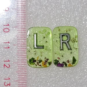 1 Paar kleine x-ray Marker mit Initialen, einfach minimalistisch und dezent, Geschenk für X-Ray techniker