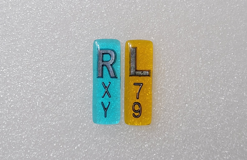 1 Pair of Small Xray Markers up to 3 Initials Available Etsy