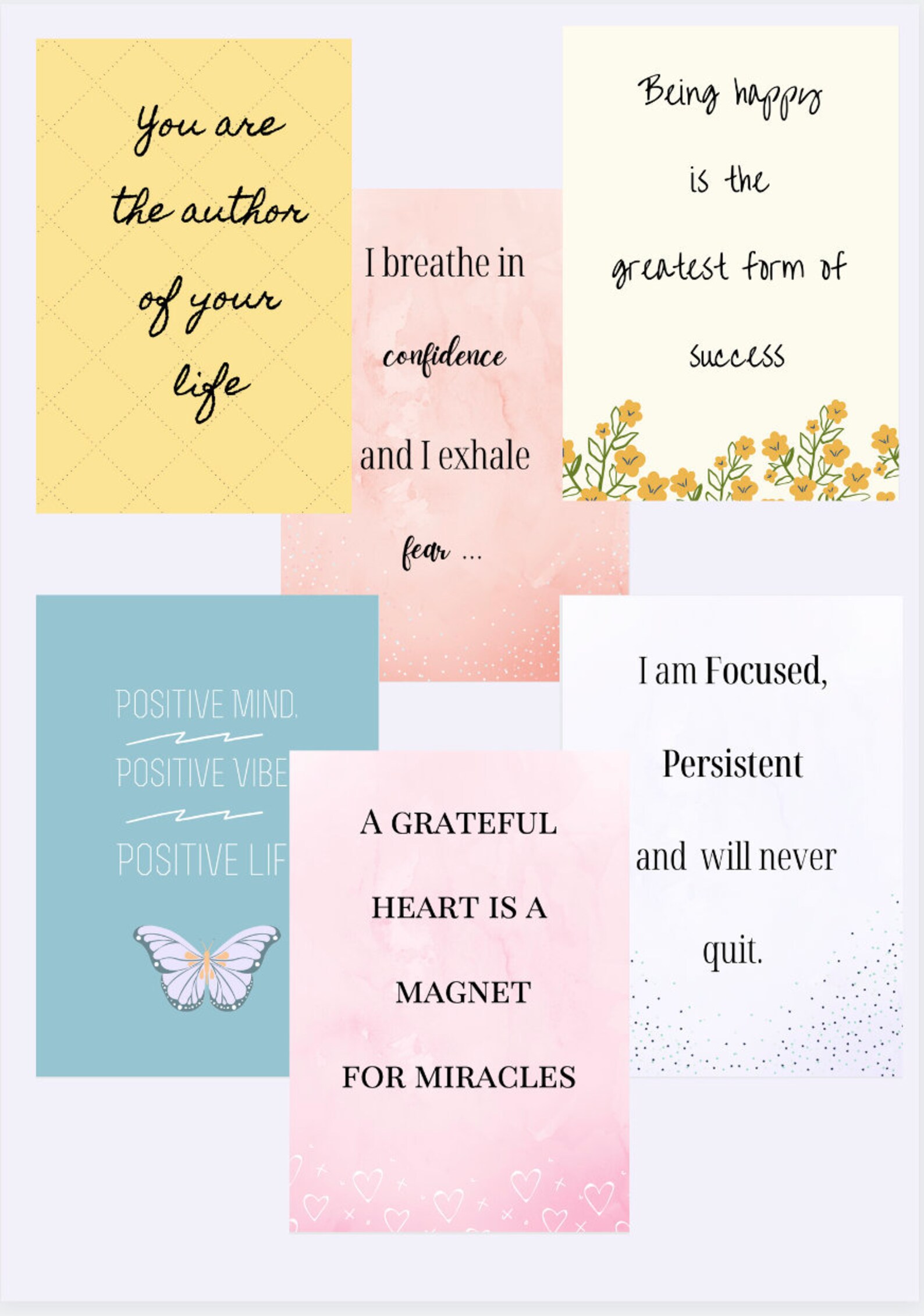 Printable Positive Quote Bundle | Etsy