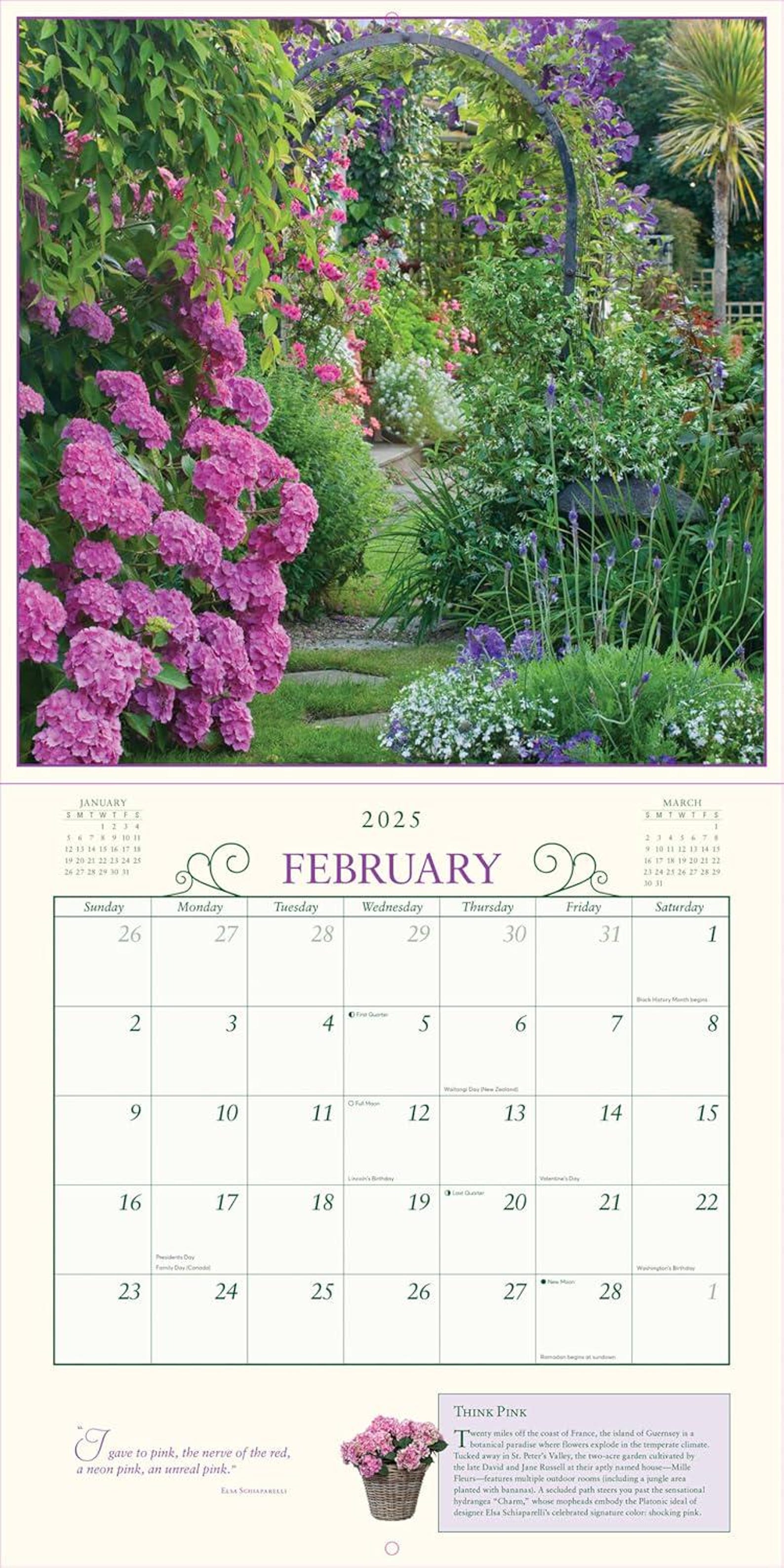 Secret Garden Wall Calendar 2025 A Meditative Calendar That Unites the