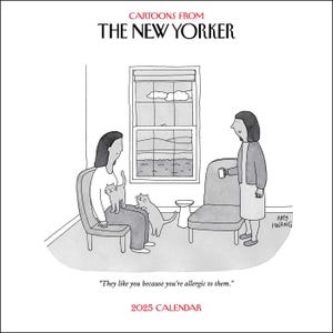 Rysunki z kalendarza ściennego The New Yorker 2025