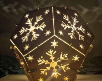 Handmade Snowflake light projector