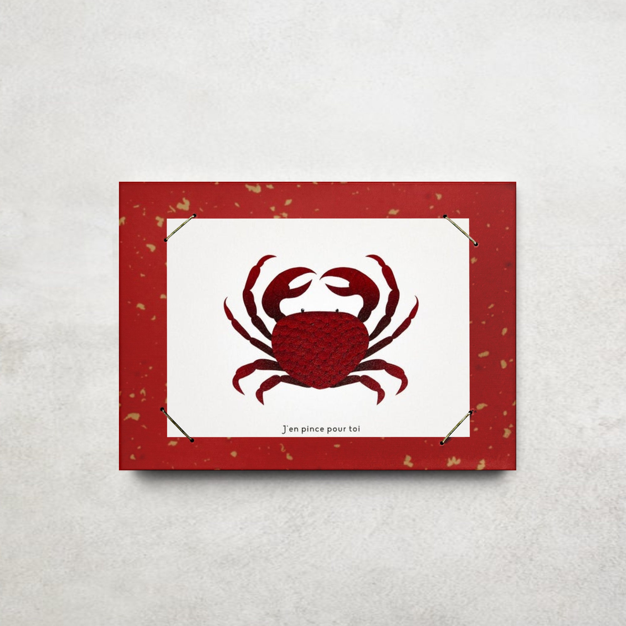 Idée Cadeau Cadre + Carte Bisous Baveux, Cadre Coloré Artisanal, Livré Dans Une Jolie Enveloppe en W