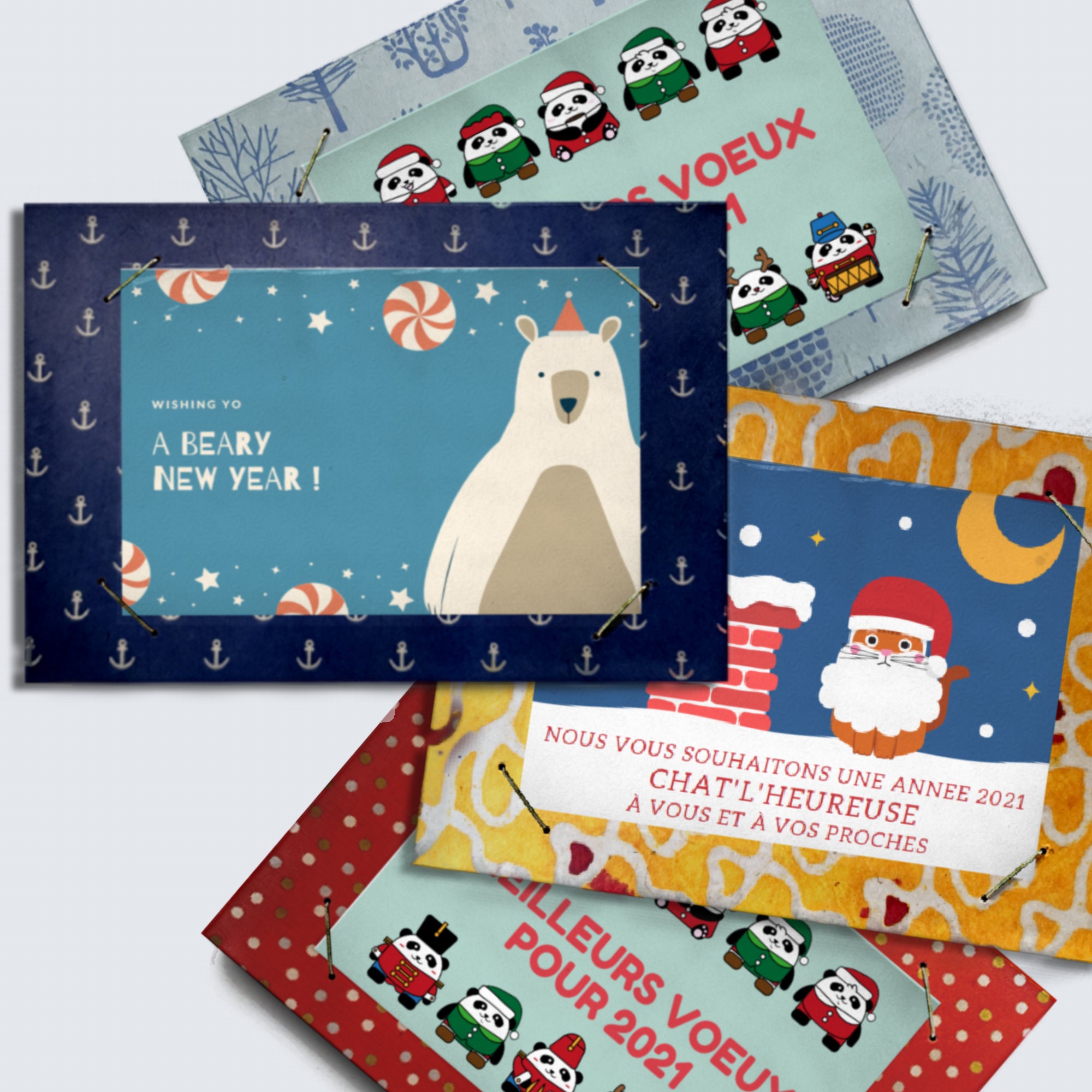 Cadre Photo ou Carte de Voeux, Incassable, Léger et Éco-Sourcé, Fait en France