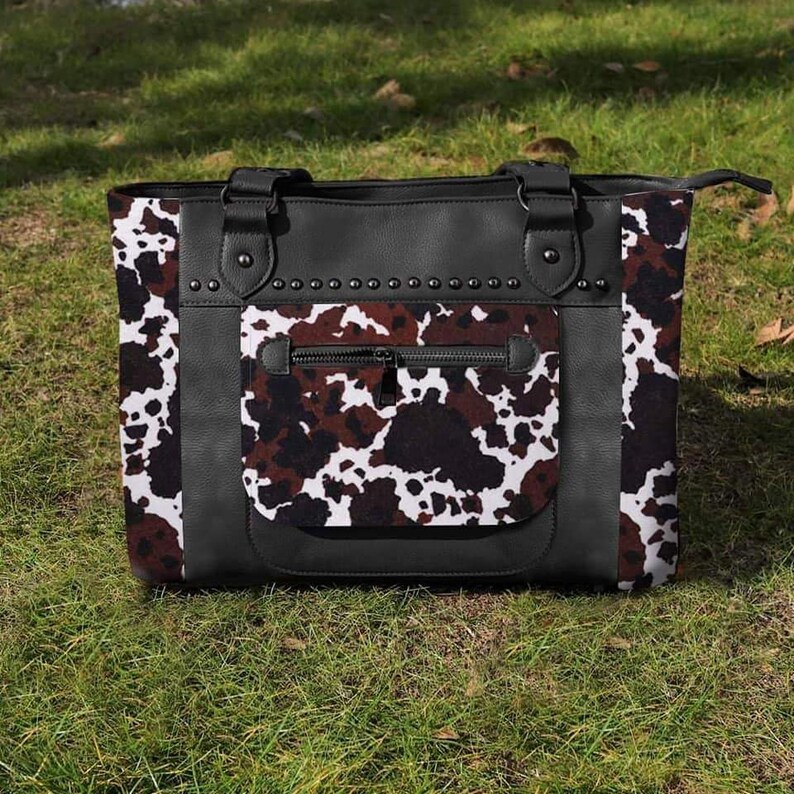 Cow print Conceal /& Carry Tote
