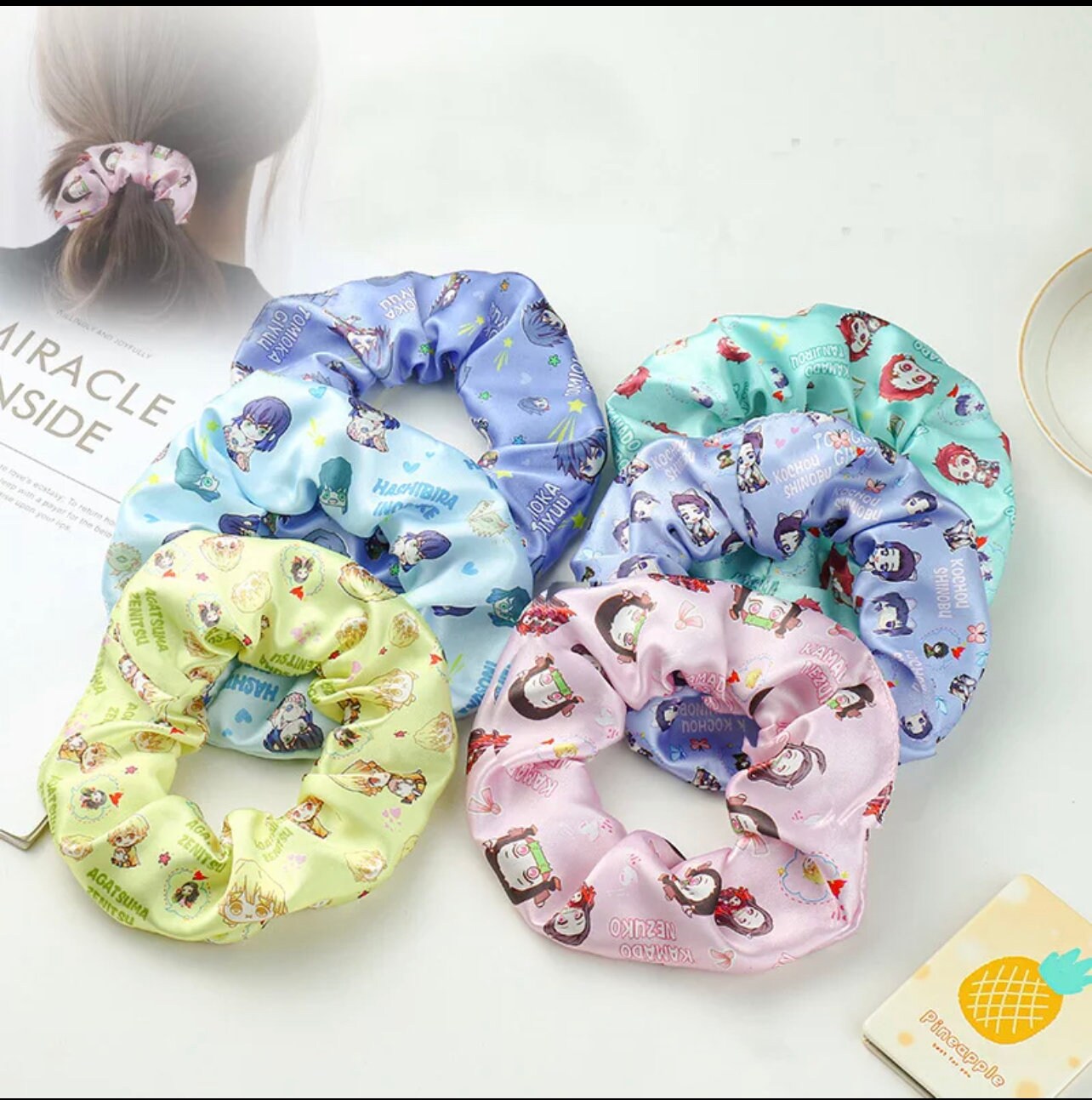Japanese Anime Scrunchies