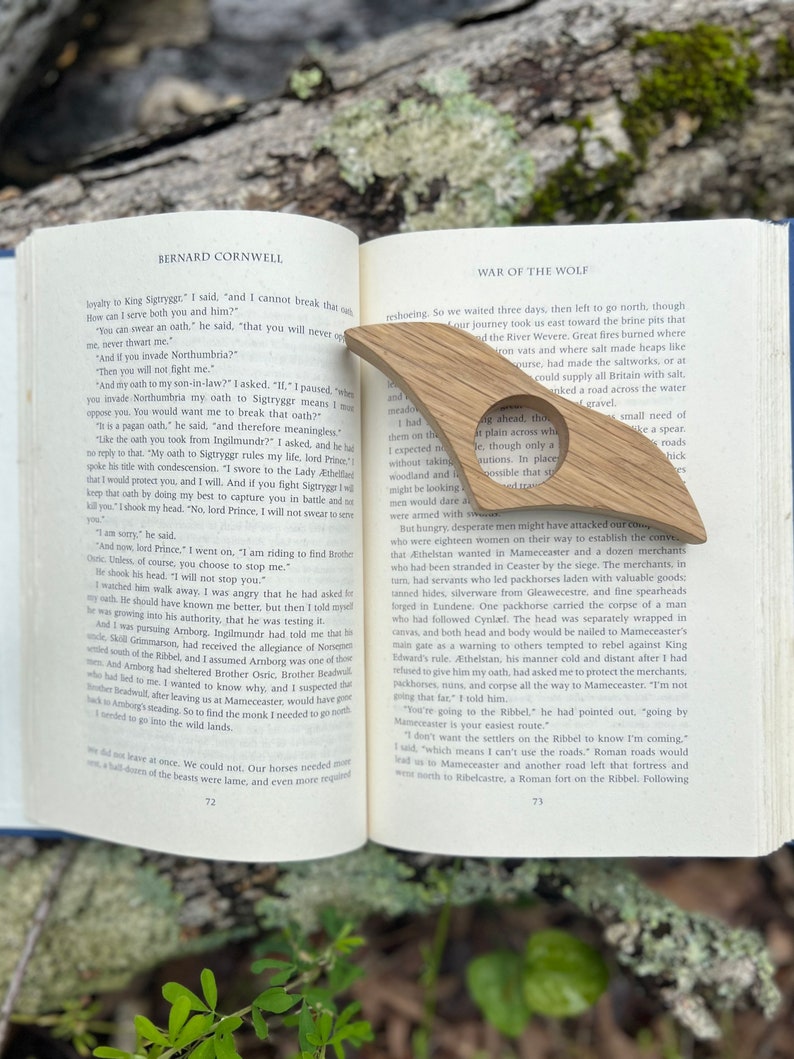 Book Page Holder Book Holder Thumb Book Holder Wooden Book Ring Book Buddy image 1