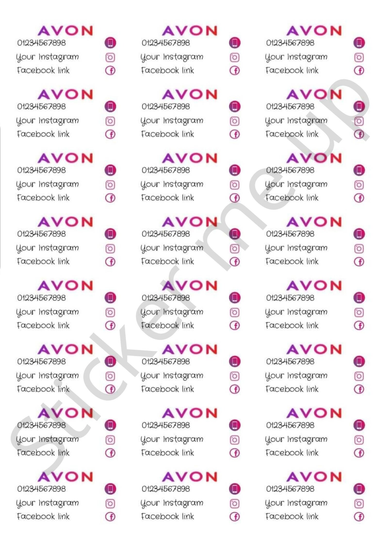 Avon Brochure Labels - Etsy UK