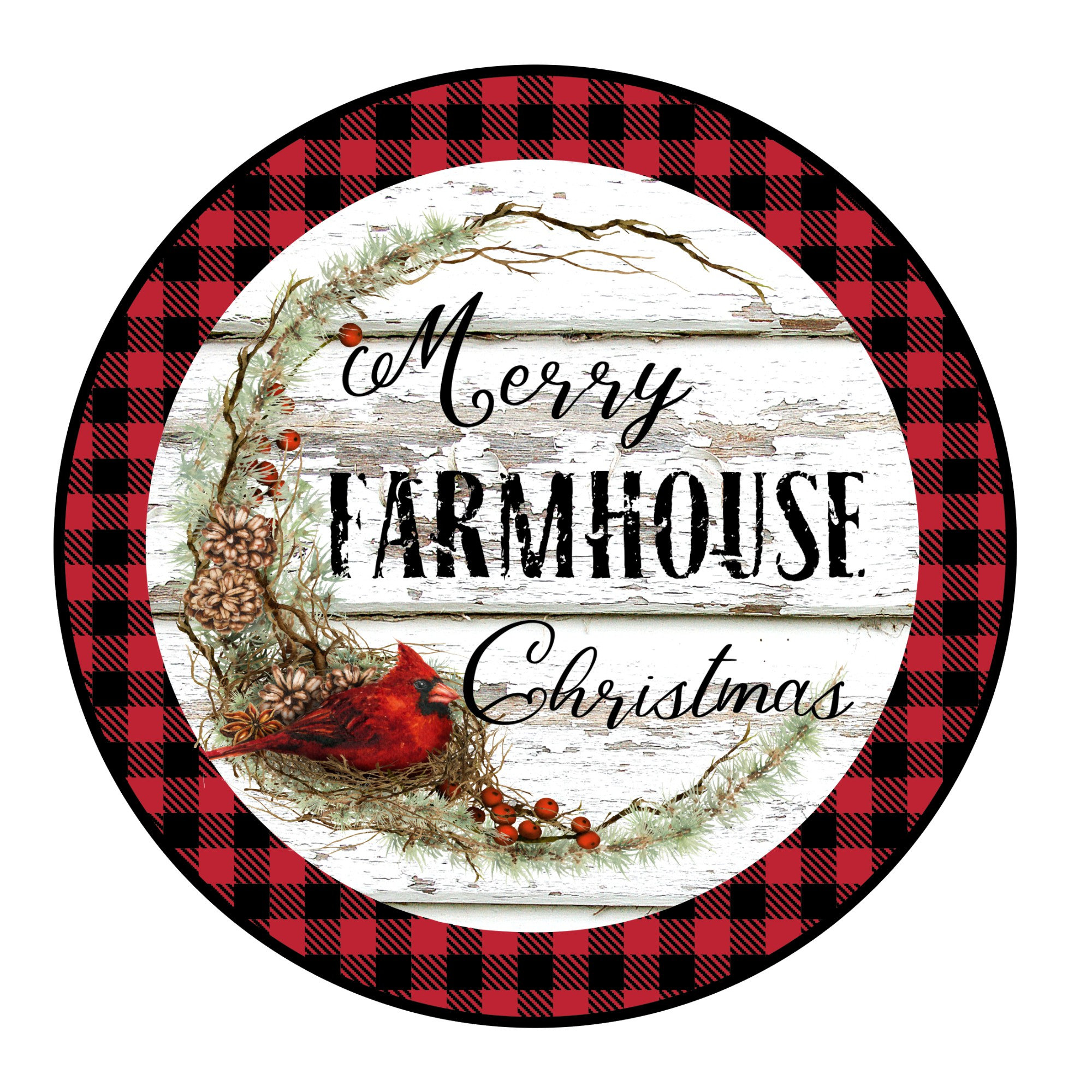Christmas wreath sign farmhouse wreath sign metal sign Etsy