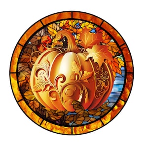 Letrero de corona de calabaza redonda, letrero de corona de otoño, letrero de corona de metal, creaciones de letreros de Lindys