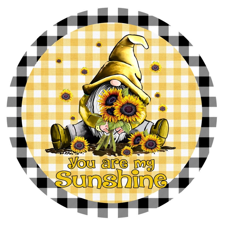 You Are My Sunshine Wreath Sign Wreath Attachment Metal Etsy