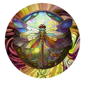 dragonfly wreath sign, metal wreath sign, round wreath sign, door decor, lindys sign creations