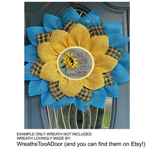 Wreath sign, wreath attachment, summer sign, salty but sweet, margarita sign, beach sign, lightweight sign for wreaths