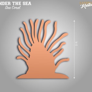 Under The Sea Party Coral Cut Out