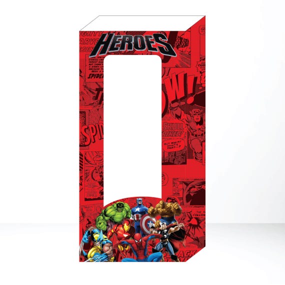 Étagère Murale Pliante Marvel Legends - Thor, Spiderman, Hulk, Iron Man, Captain America
