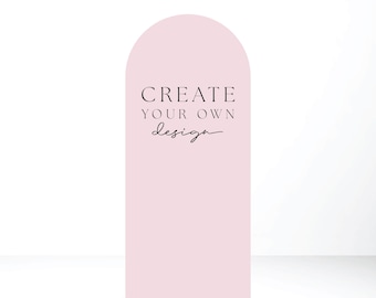 Custom Arched Backdrop Sail Board: Design Your Own Birthday Decor