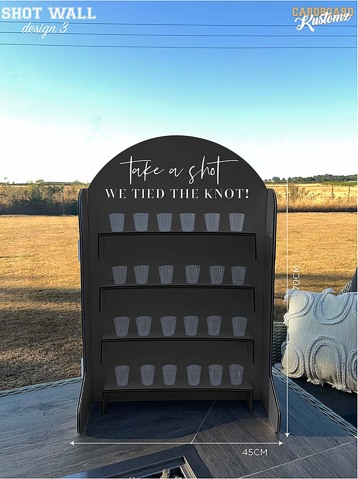 Table Top Personalised Party Shot Wall Etsy UK