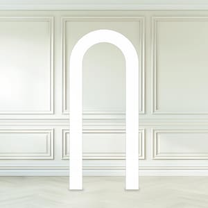 White Cardboard Arch Backdrop: Party Decoration, Balloon Display