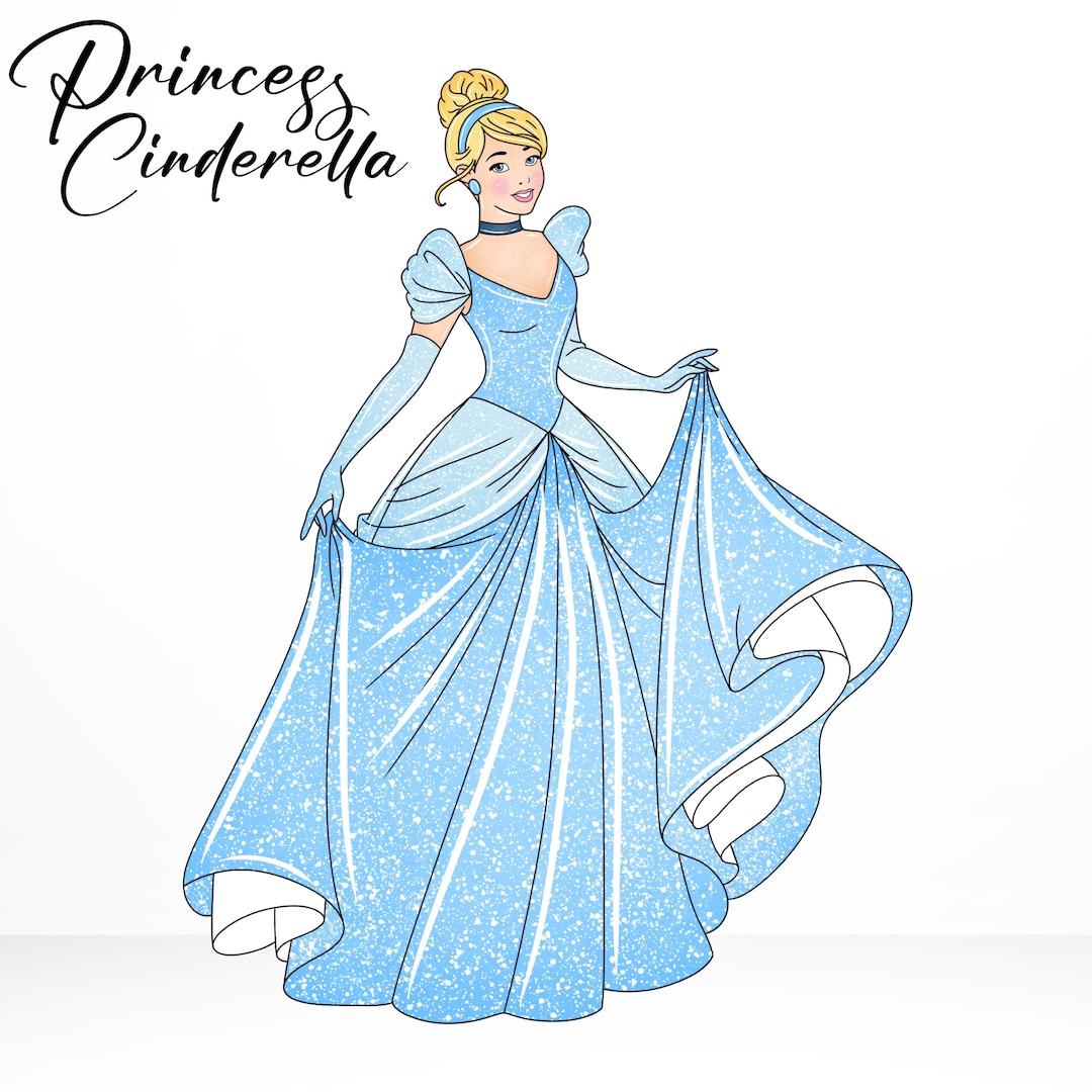Cinderella Princess Cardboard Cut Out, Kids Party Decor Etsy UK