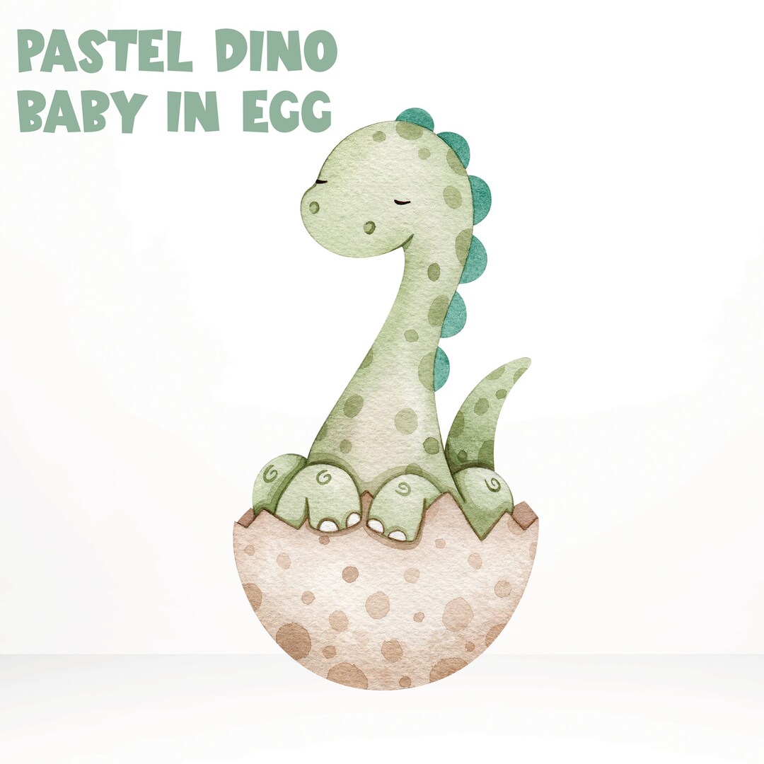 Dinosaur Cardboard Cut Out Pastel Baby Dinosaur, Dinosaur in Egg, Kids