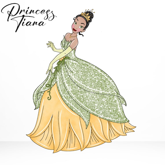 Princess Tiana Cardboard Cut Out, Princess and the Frog, Kids Party Decor -  Etsy