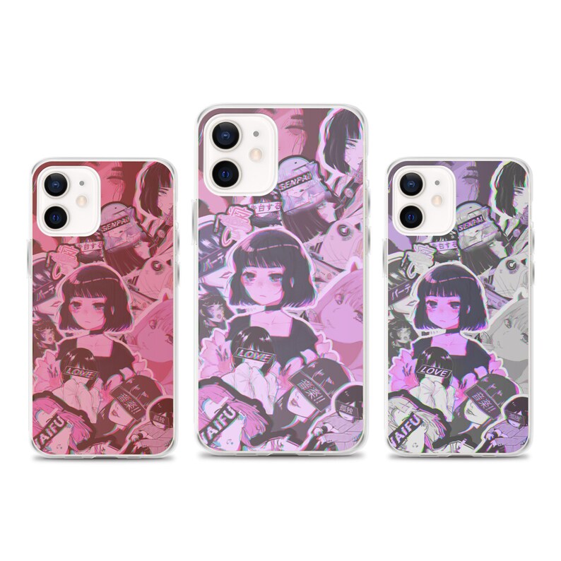 Kawaii Aesthetic Anime Iphone Case Etsy