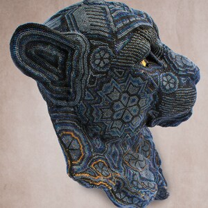 Huichol Art Jaguar Noir - Etsy