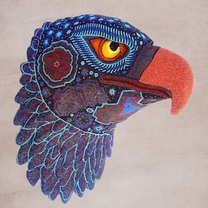 Huichol Art Cosmic Eagle