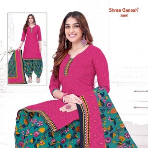 Readymade Designer Cotton Patiyala Suit, Punjabi Patiyala Suits, Readymade Salwar Suits. (Size 2XL)