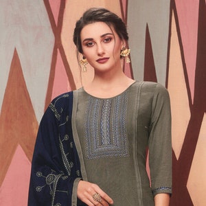Readymade Designer Patiyala Suit, Punjabi Patiyala Suits, Readymade Salwar Suits (Size L)