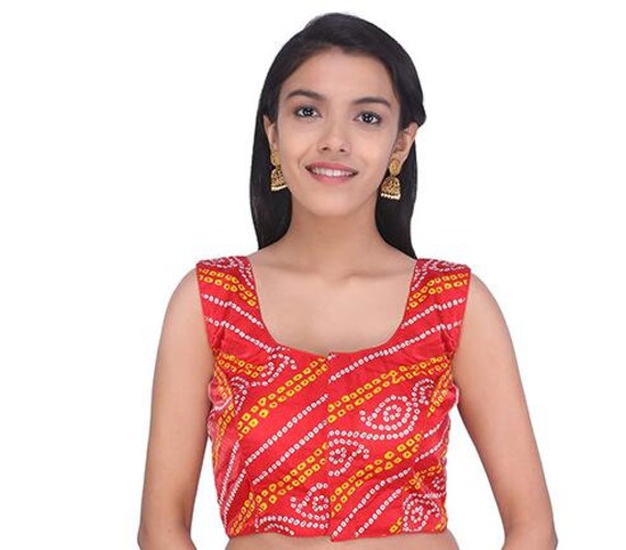 Bandhani Sari Blouse/ Designer Silk 