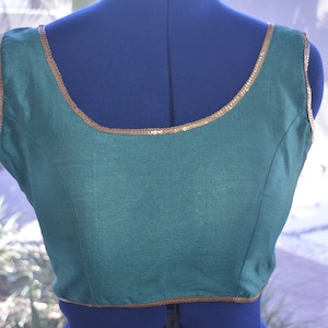 Sequin Blouse with designer look, Saree Blouse/ Cocktail saree blouse/ sleeveless blouse/Lehenga blouse(Size 38&quot;)