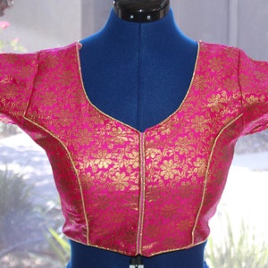 Saree Blouse with sleeves and designer look. (Size 38)