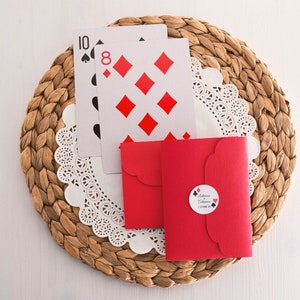 Partecipazione nozze rosso di cuori, invito matrimonio, invito nozze fatto a mano. Wedding Invitation.