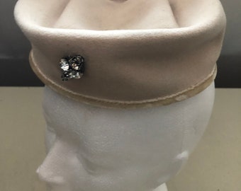 Vintage Pill Box Felt Hat Made in Canada C 1950s an Original  display picture 3