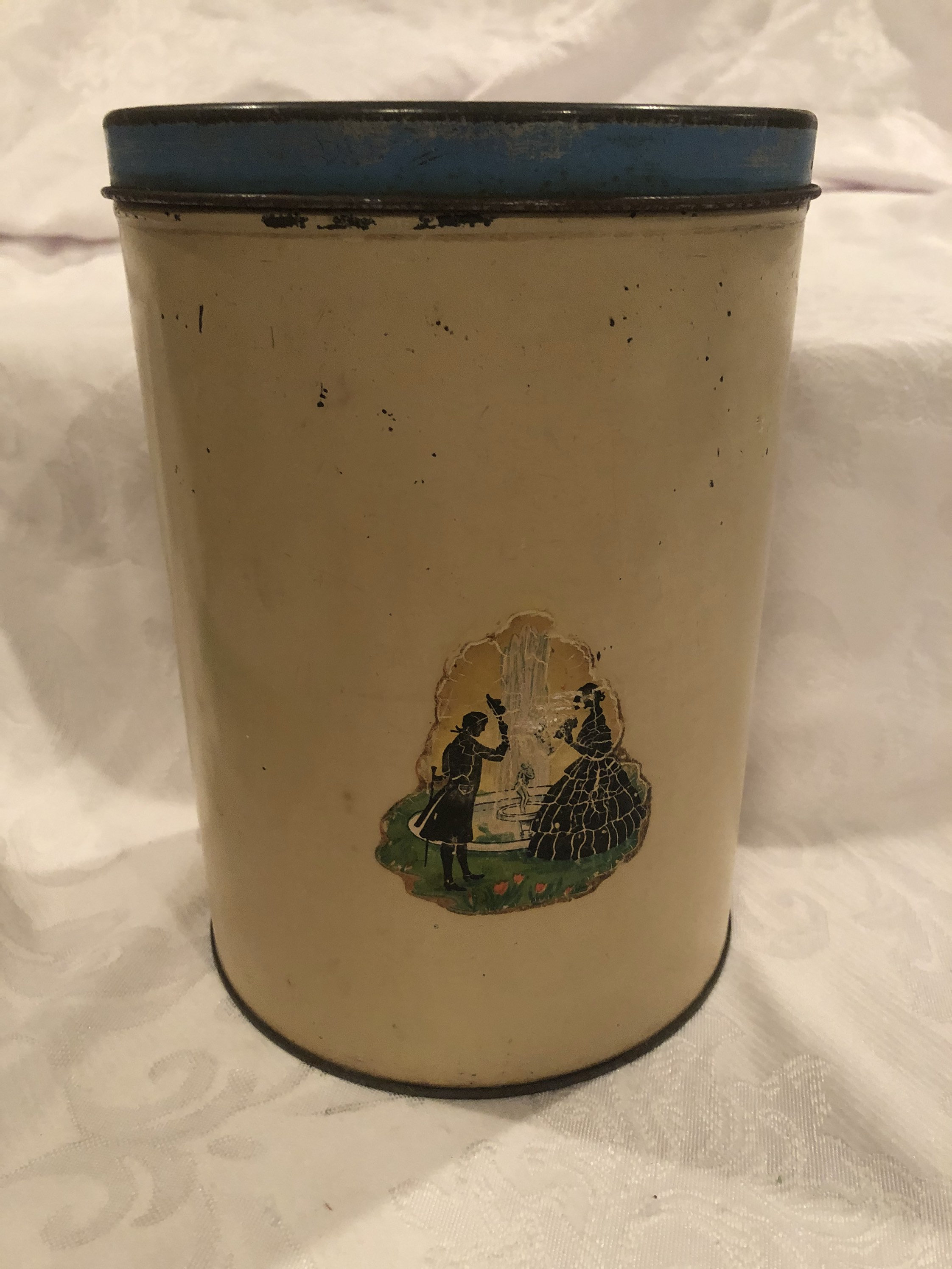 A Cylindrical Vintage Storage Container C. 1940s Preowned and Etsy
