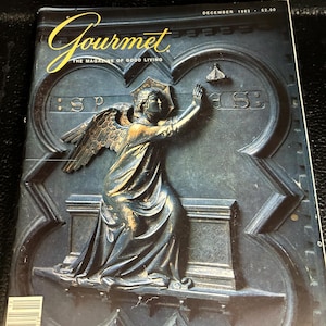 Vintage Dec 1983 Christmas Gourmet magazine preowned in good condition filled with Christmas recipes and Christmas decorative  food items.