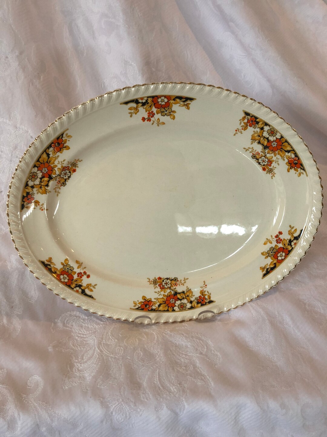 Antique C 1913 Oval Meat Platter Crafted by Johnson Bros in Etsy