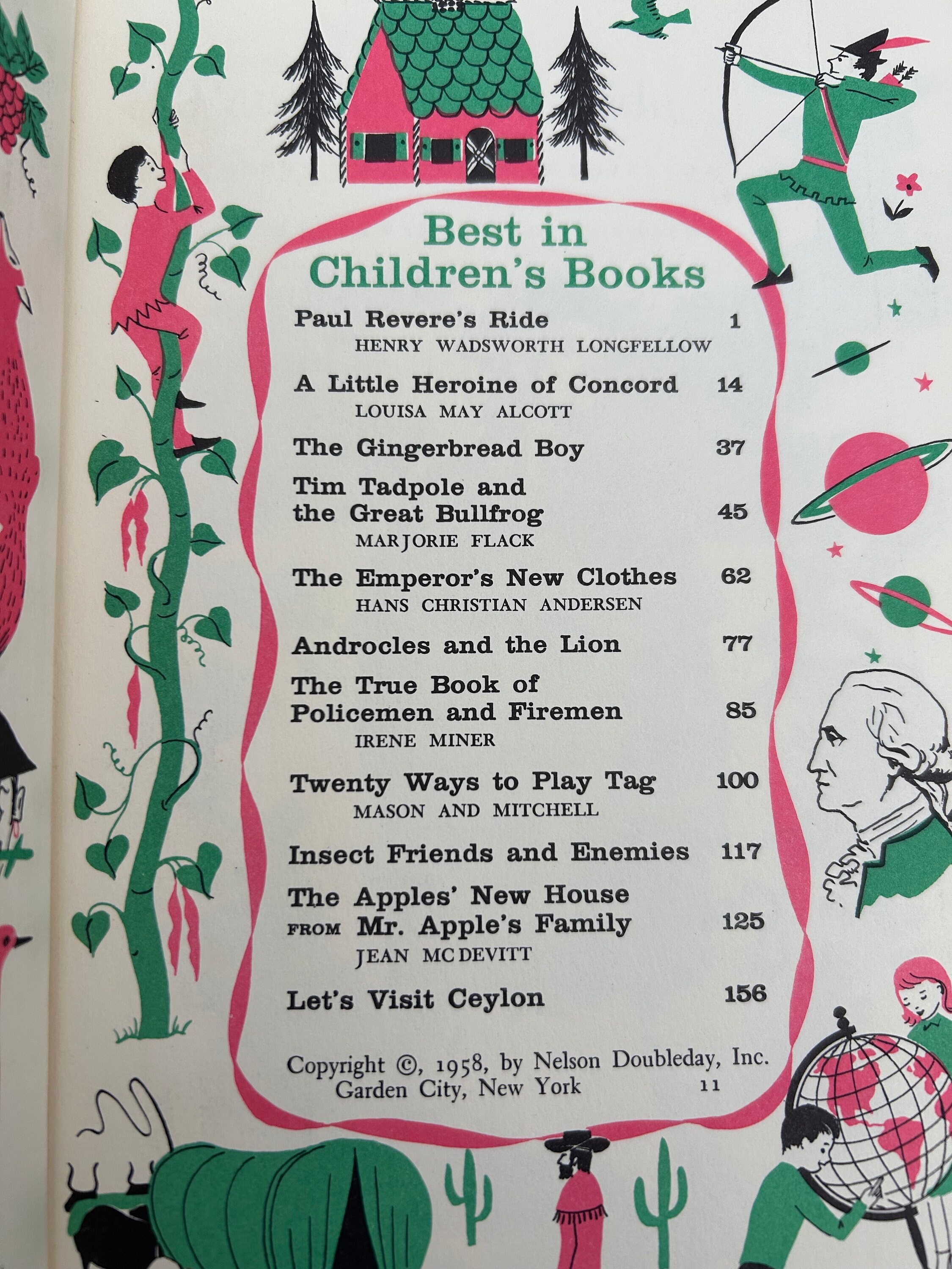A Vintage Selection of 4 Best in Children's Books D. 1958 by