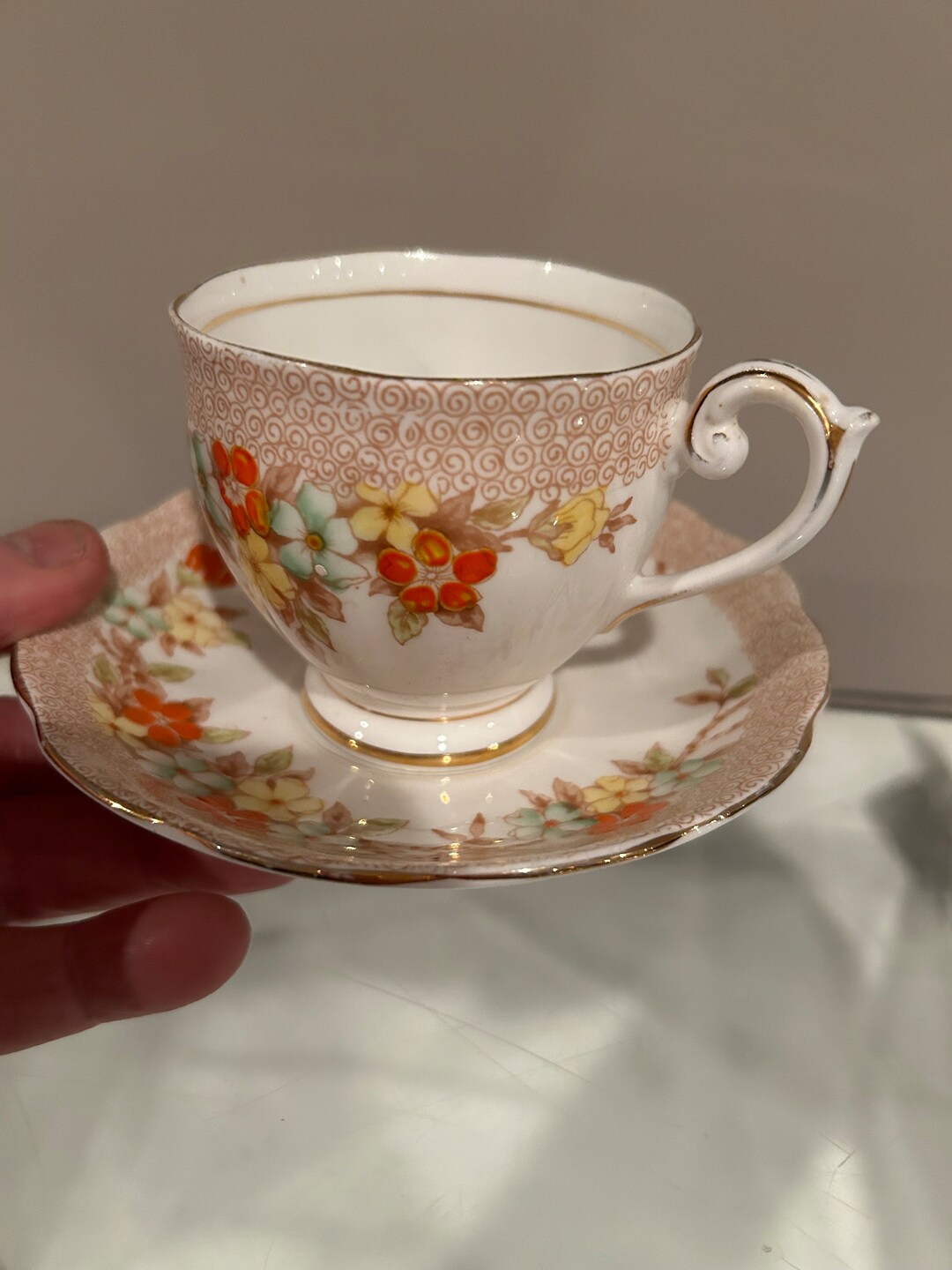 A Vintage Bell, Fine Bone China Cup & Saucer Made in England C. 1940 ...