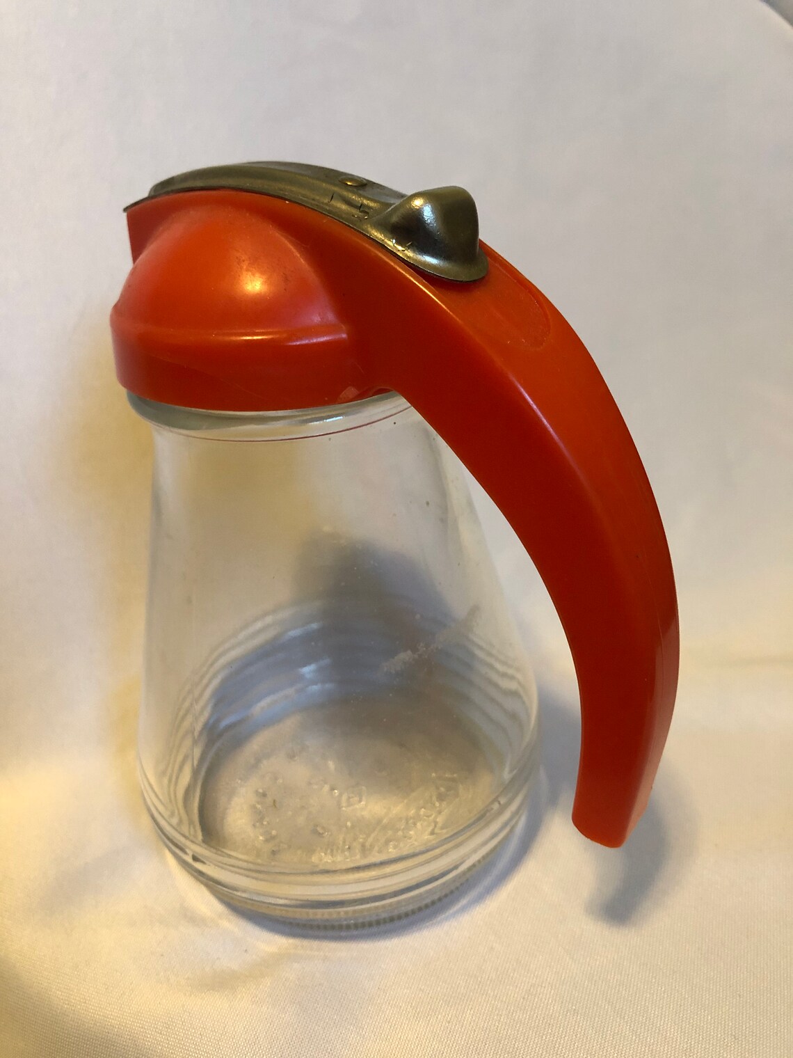 Vintage Made in Canadian Androck Syrup Dispenser with red Etsy