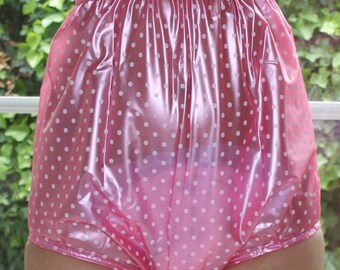 PVC ADULT BABY Inkontinenz Windelhose Gummihose Adult Baby Punkte EUR 26,95 - DE